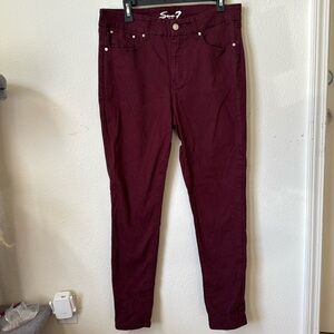 Maroon jeans